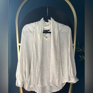 Banana Republic Cream Draped Top